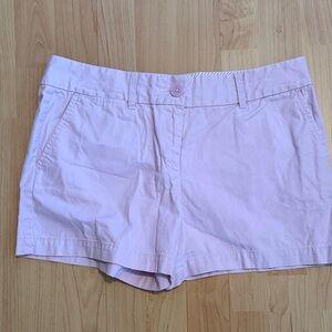 LOFT Light Pink High-Rise Cotton Blend Shorts